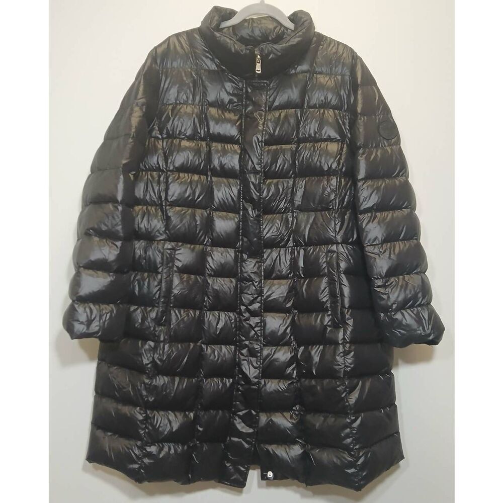 Ralph lauren womens plus size 1xl puffer coat long winter quilted jacket